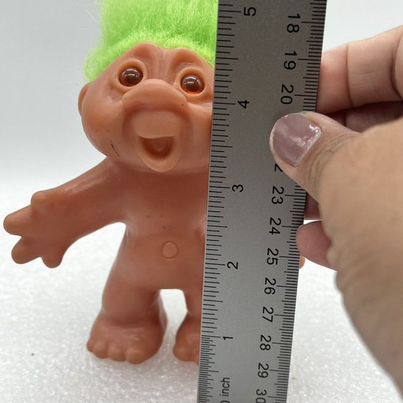 Vintage 1986 Vinyl DAM Troll Doll Green Hair - Picture 2 of 6